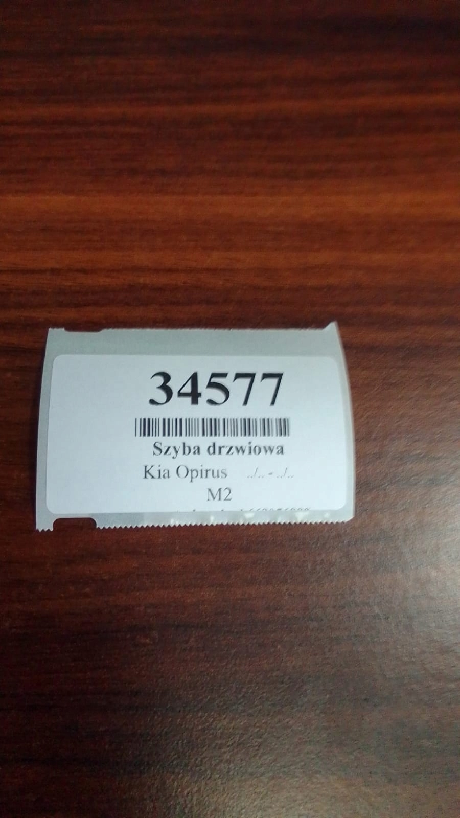 KIA OPIRUS window door right rear part