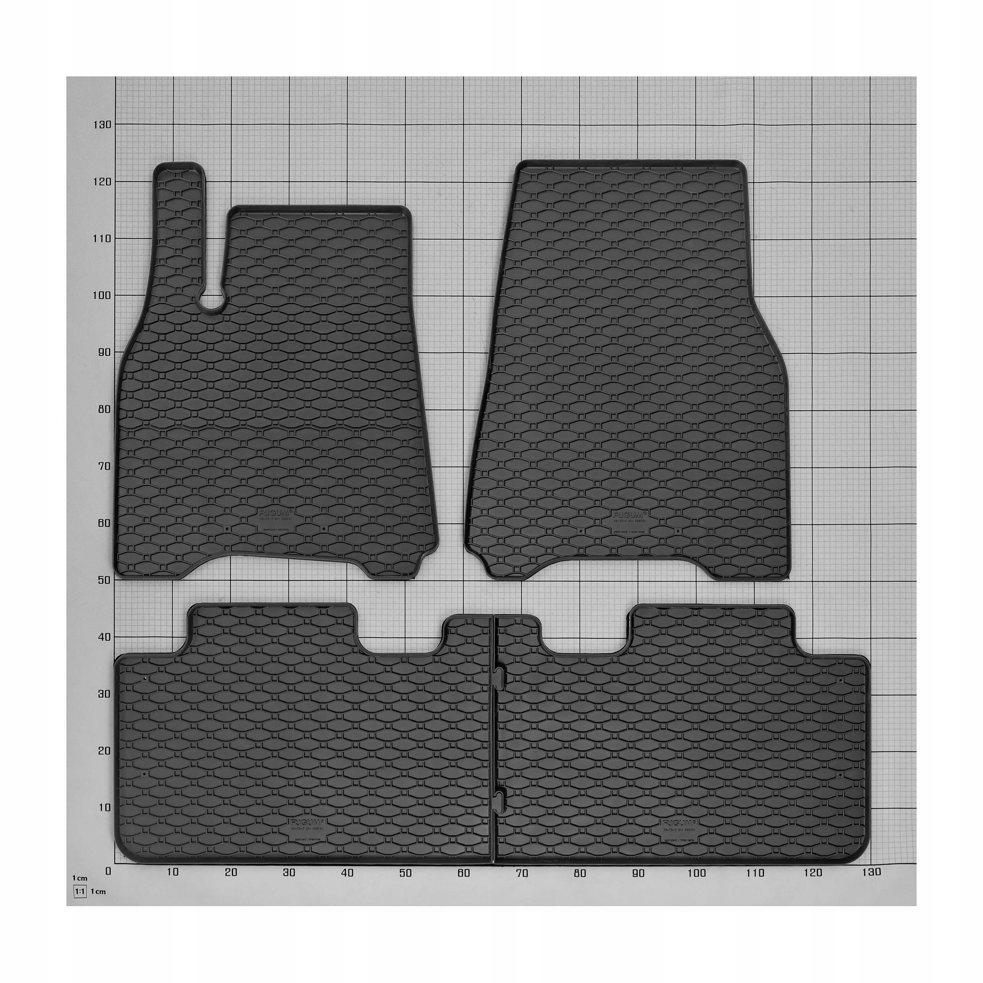 Zestaw dywaników do Tesla Model Y od 2021 Waga produktu z opakowaniem jednostkowym 8 kg