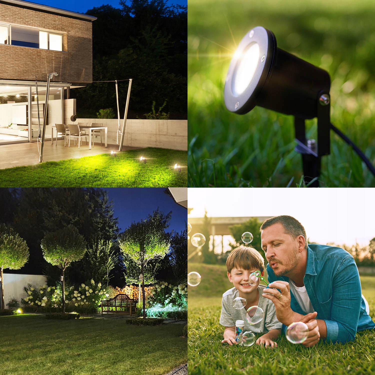 Lampa wbijana PORTO ogrodowa reflektor CZARNY wodoodporna Liczba sztuk 1 szt.