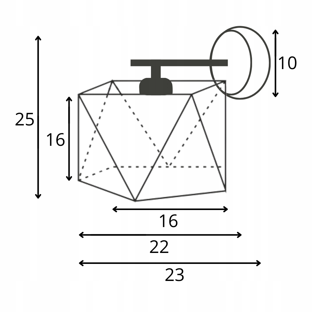 Kinkiet abażur lampa ścienna LED E27 kinkiet ścienny fioletowy Kod producenta 573286-4-2924