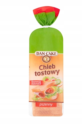 Levně Dan Cake Pšeničný toastový chléb 500 g 8 kusů