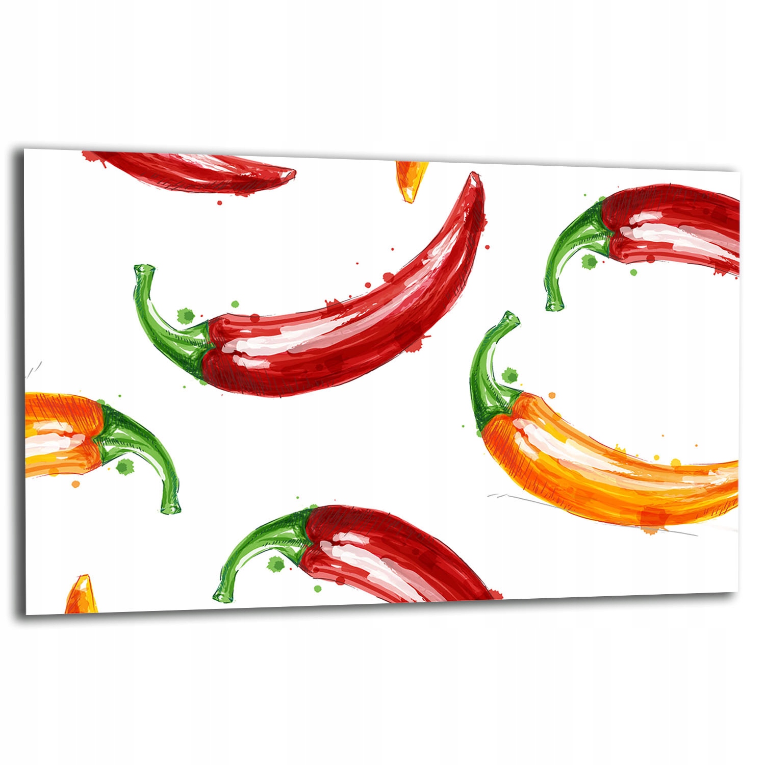 7v1 Skleněná Ochranná Deska Na Sporák 80x52 Paprika