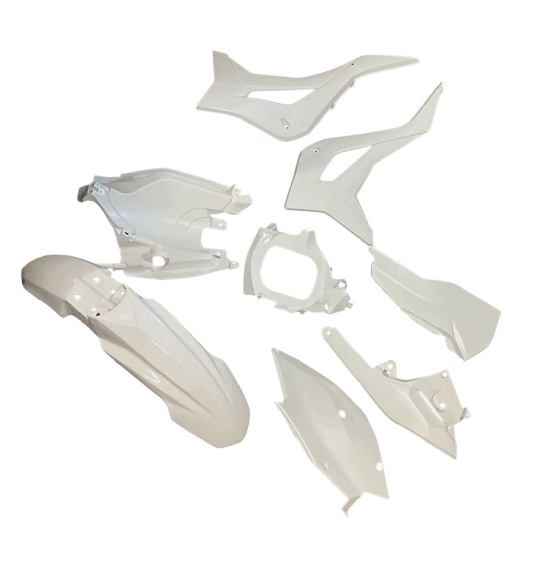 Plastiki białe (bez błotnika tylnego) dirtbike Kayo K5 300 Enduro K5 300 Sm