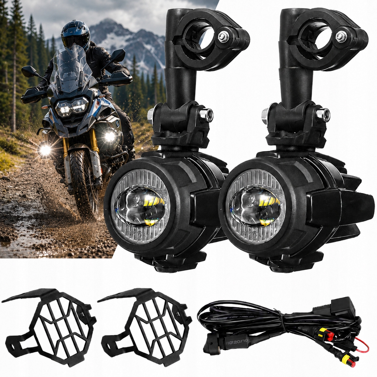 Led halogeny pro Bmw R1200GS F800 K1600 Homologace