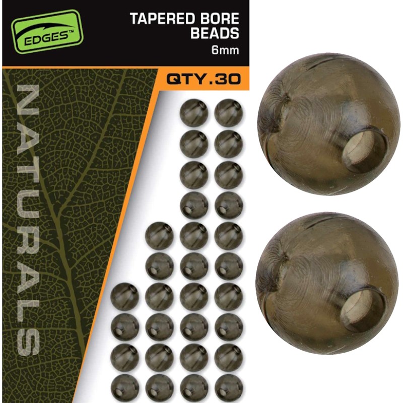 Karpiowe Koraliki Samoblokujące Fox Edges 6mm Tapered Bore Beads 30szt.