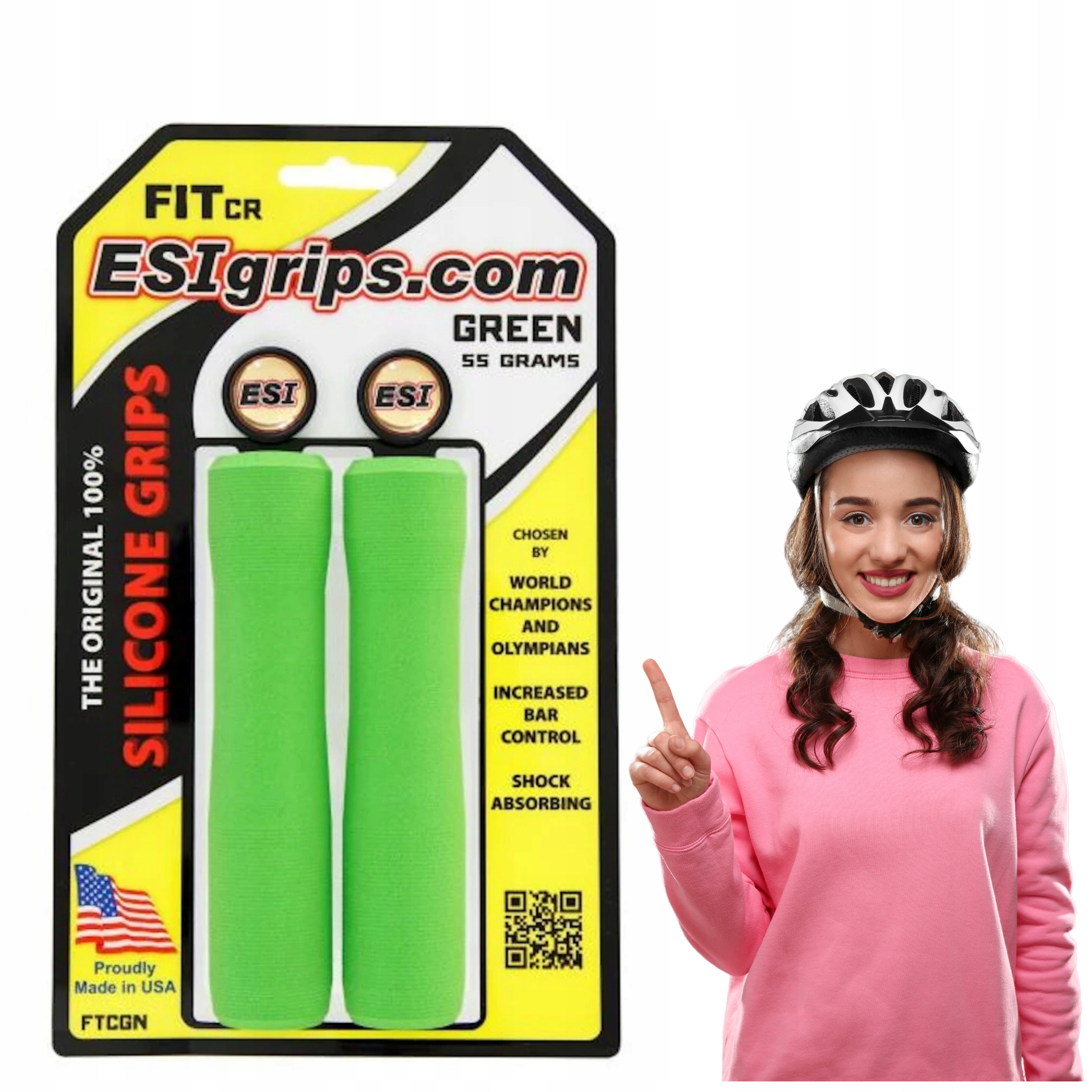 Gripy na kolo Esi Fit Cr zelené