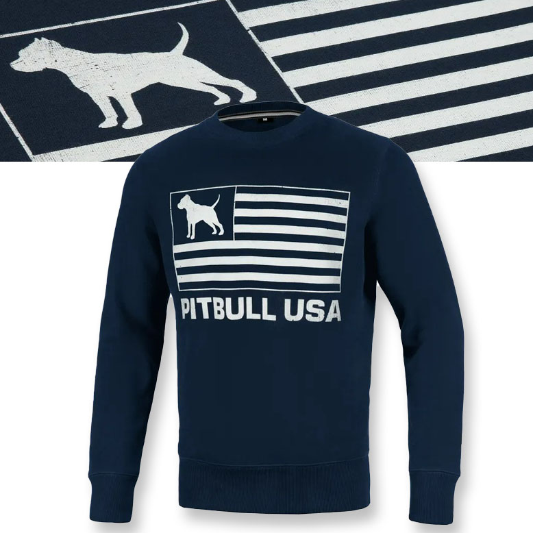 Męska Bluza Pitbull Bawełniana Terry Pitbull Usa