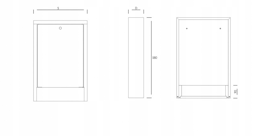 SZAFKA SKRZYNKA NATYNKOWA ROZDZIELACZA 4 GORGIEL EAN (GTIN) 5901828093906