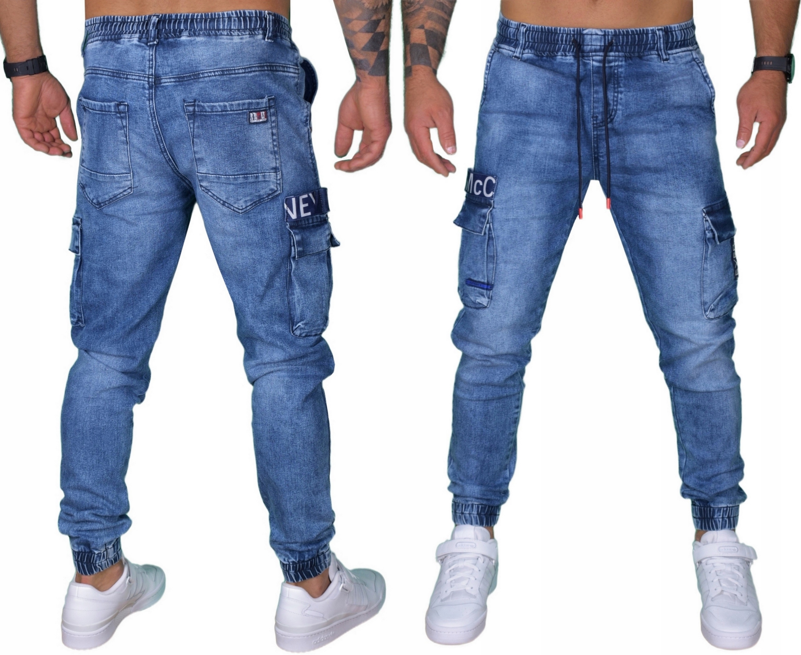 Bojówki Męskie Joggery Spodnie Sciągacze Jakość