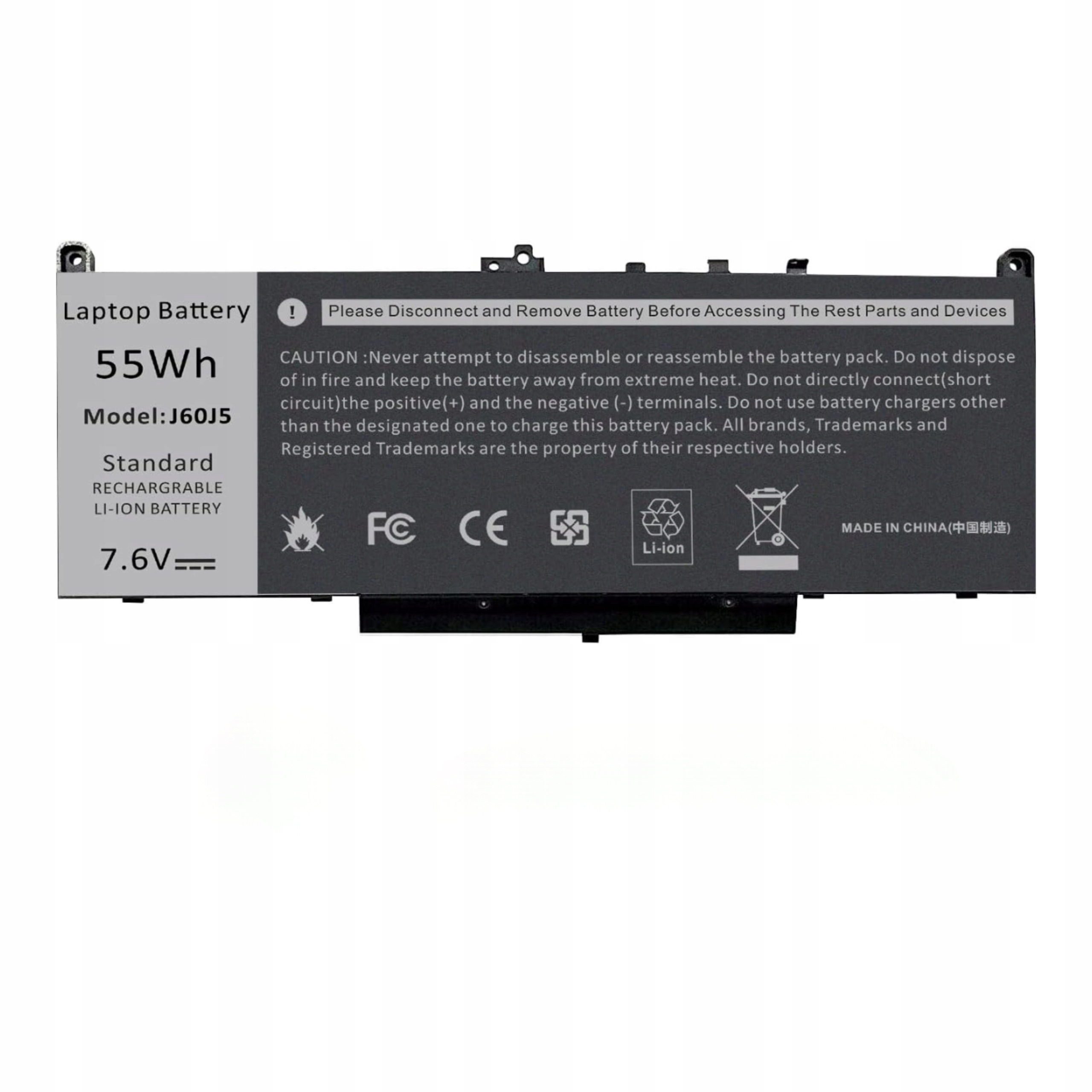 Akumulator Do Laptopa Bateria Zamiennik Do Dell E7270 E7470 7.6V 55Wh J60J5