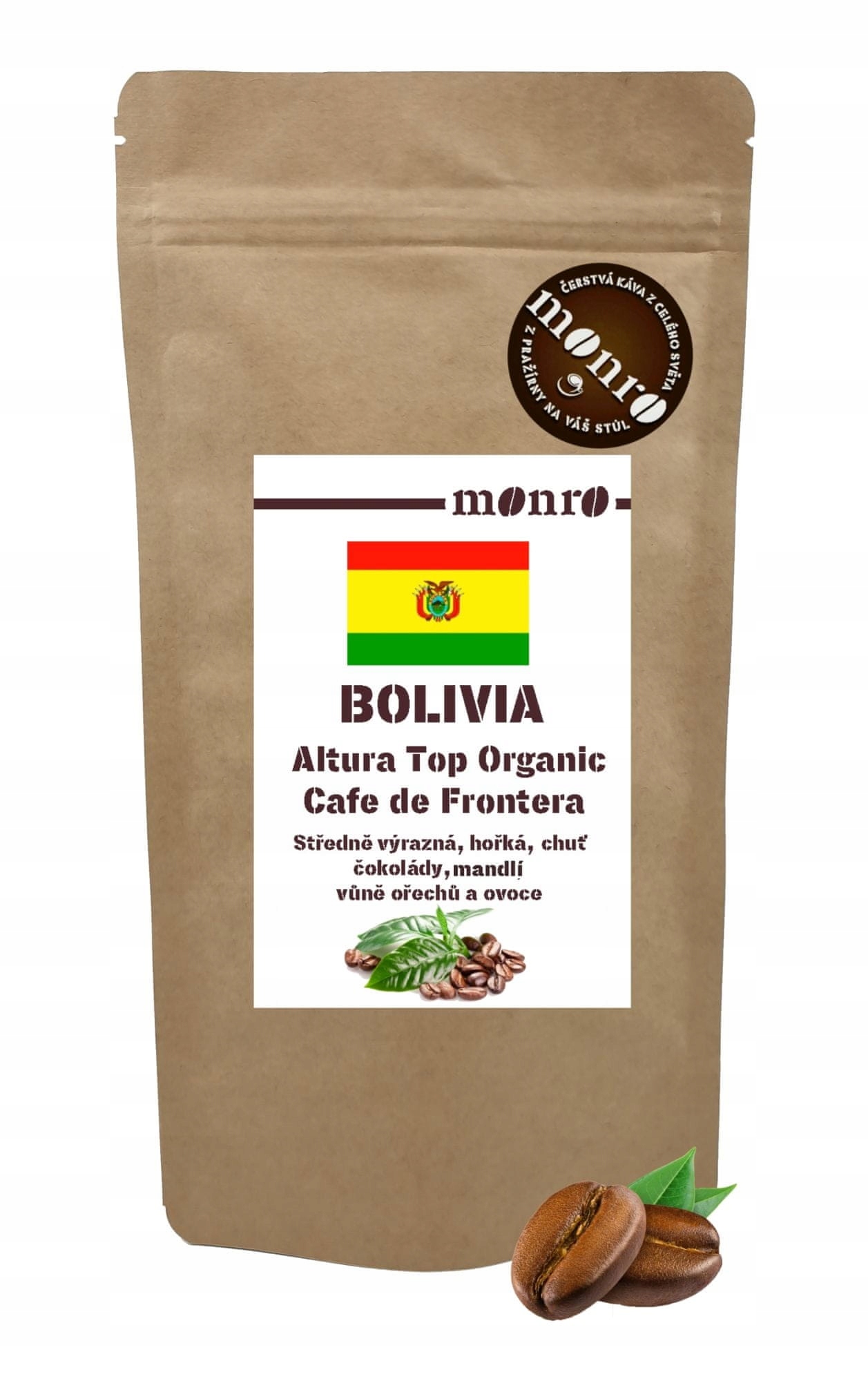 Levně Bolivia Top Organic Cafe Frontera káva Arabika 1kg