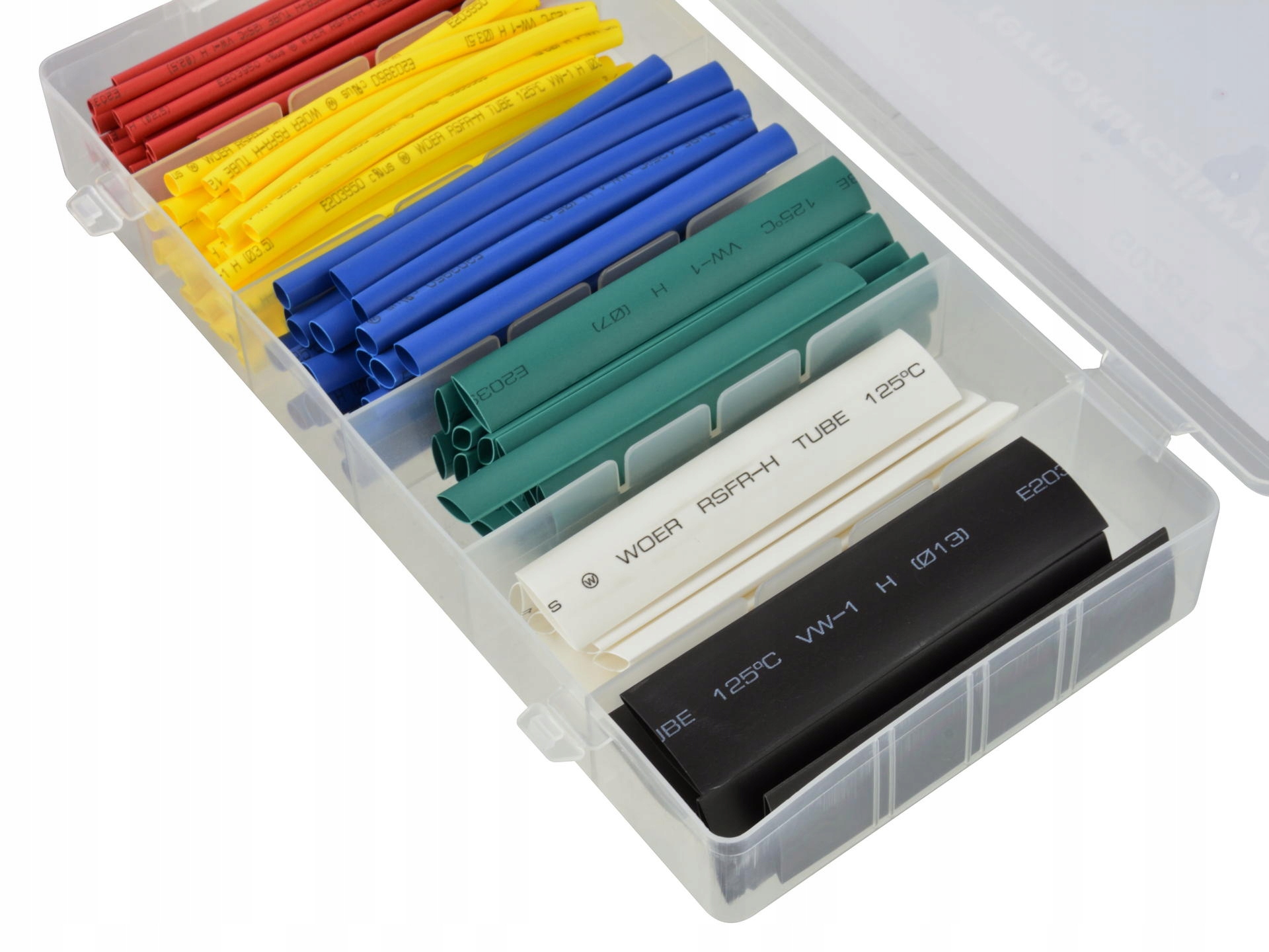 Zestaw koszulek termokurczliwych 128el 6 rozmiarów Kod producenta G02813