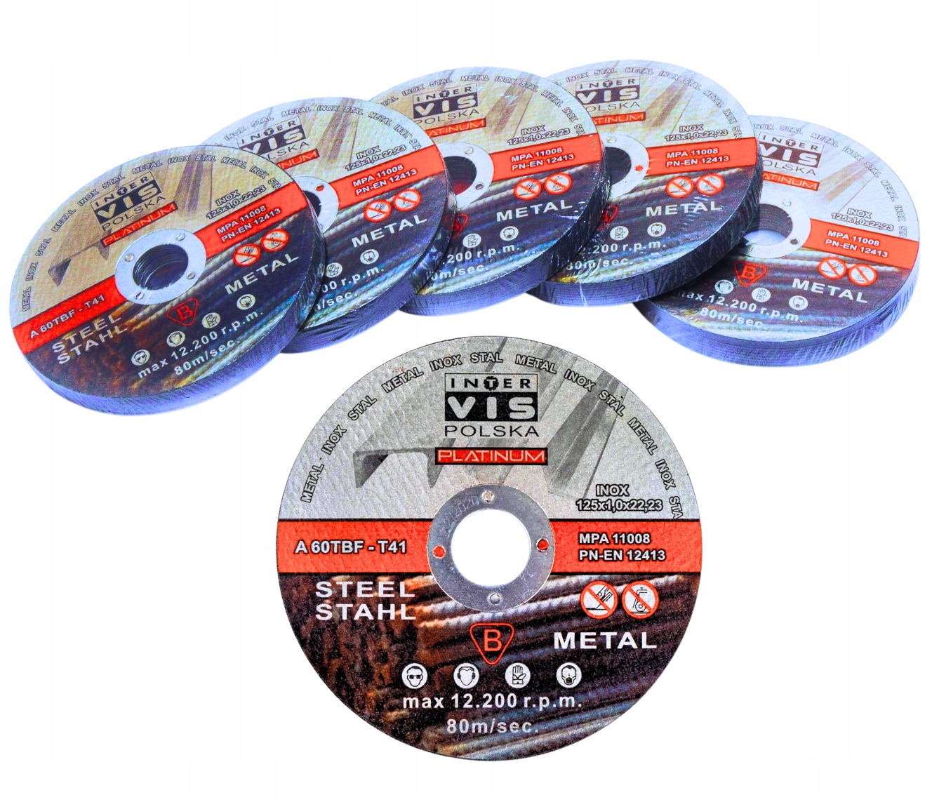 

Tarcze Do Cięcia Metalu 125x1 Inter-vis 50sztuk Pl