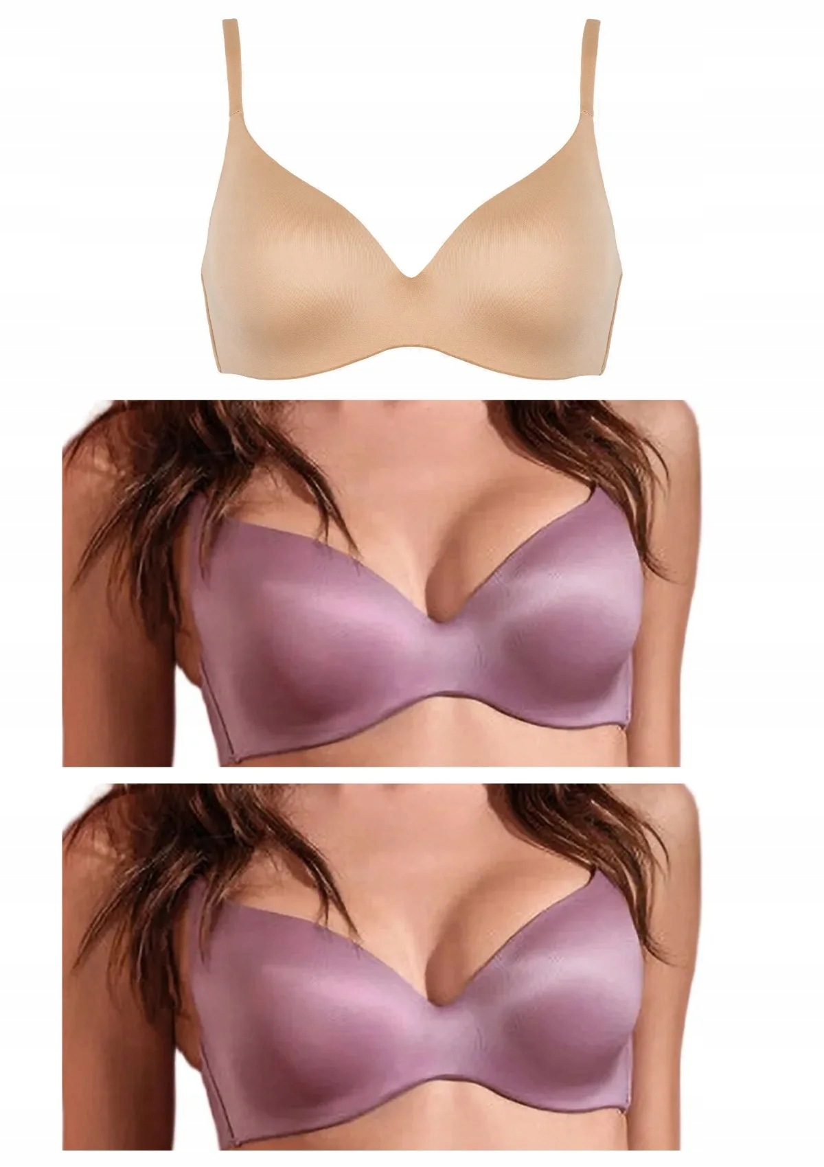 Lormar One podprsenka 3 ks 2x růžová hnědá 80C