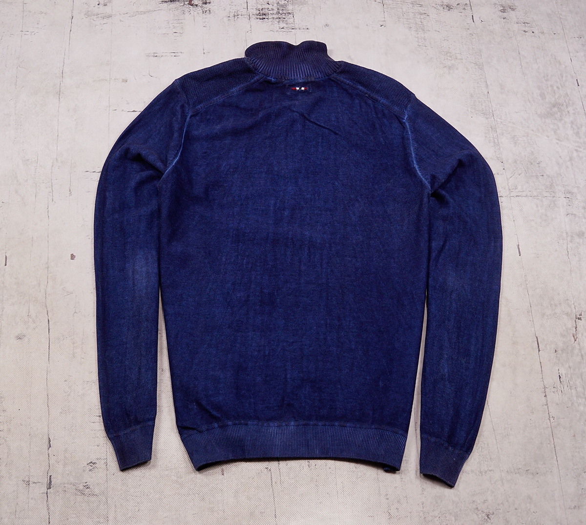 NAPAPIJRI _ SWETER _ M _ MEN _ 2023 100% BAWEŁNA Dekolt półgolf