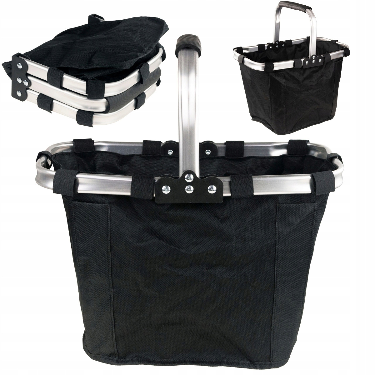 

Kosz koszyk Piknikowy składany biwak zakupy plażę