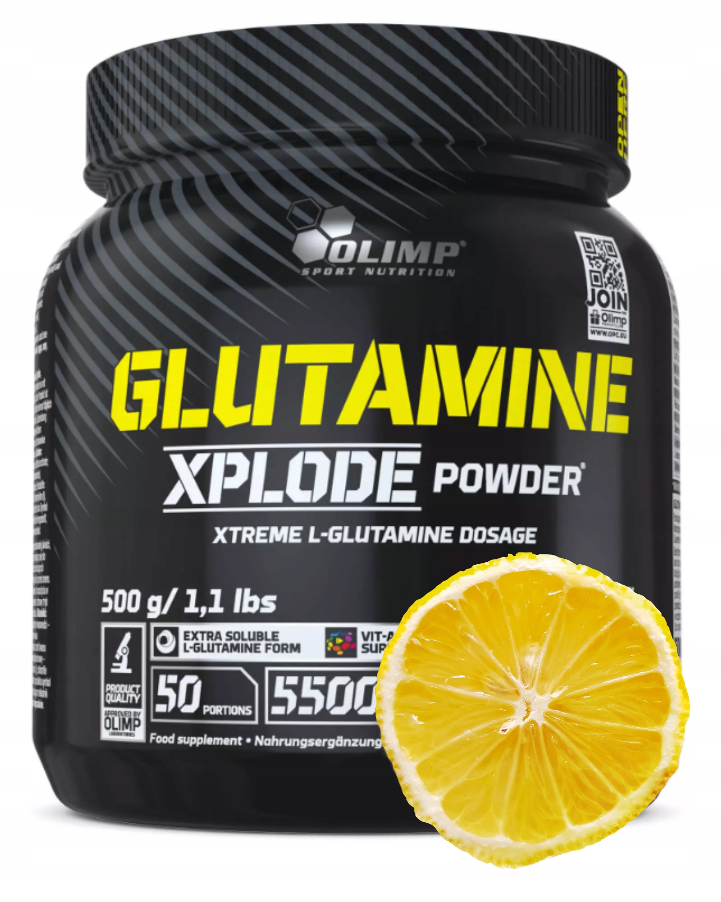 Olimp Glutamin Xplode Powder 500 g Citron Aminokyseliny Glutamin Regenerace
