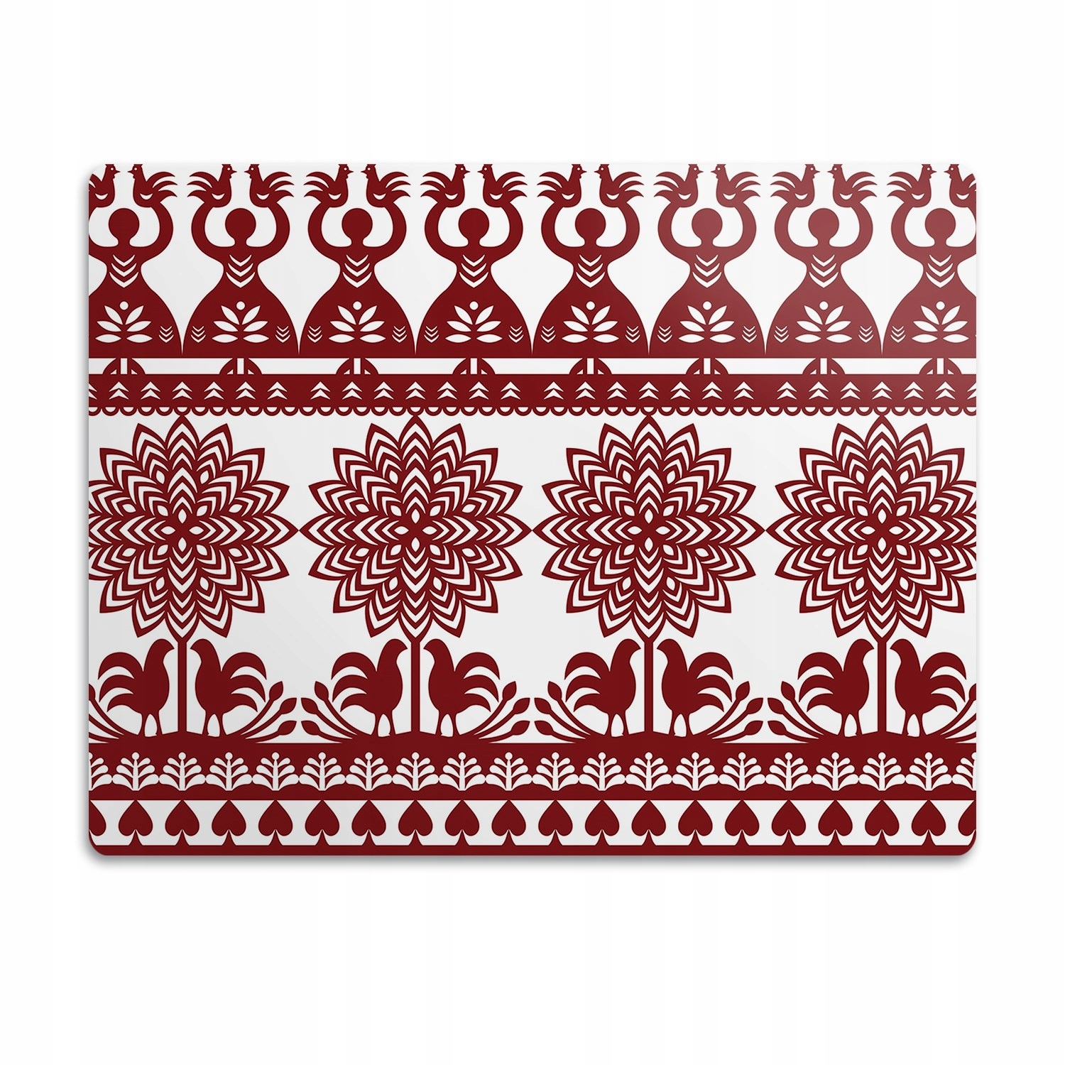 Levně Ochranná podložka pod misky Kmenový motiv 90x60 cm