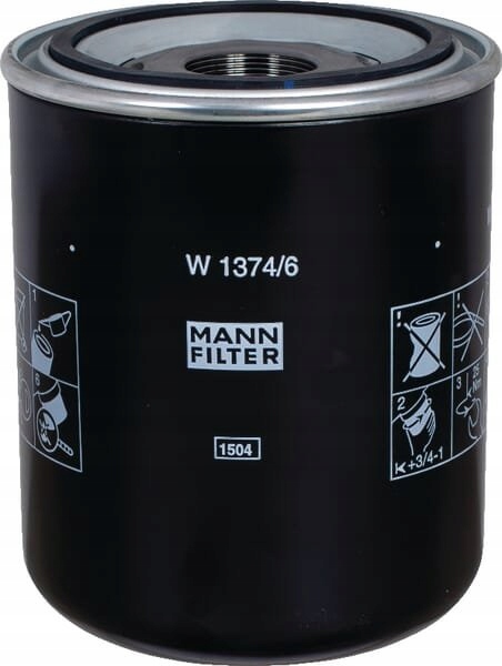 1374/6 - Фильтр гидравлики M & H W13746 MANN-FILTER