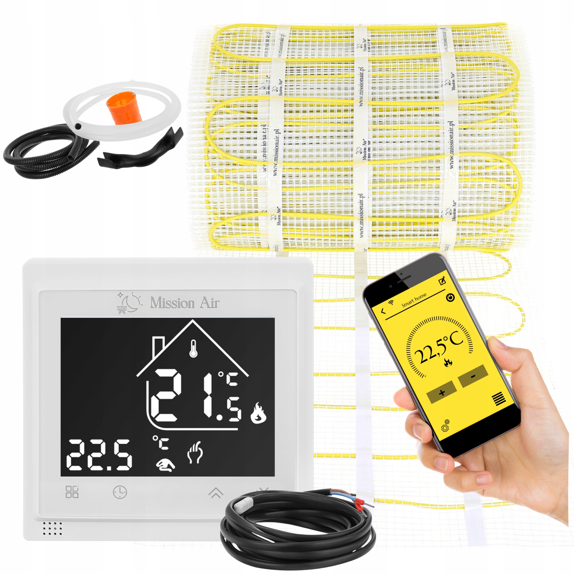 Set Vykurovacia rohož pod dlaždice MA-160W/m² 20 m²