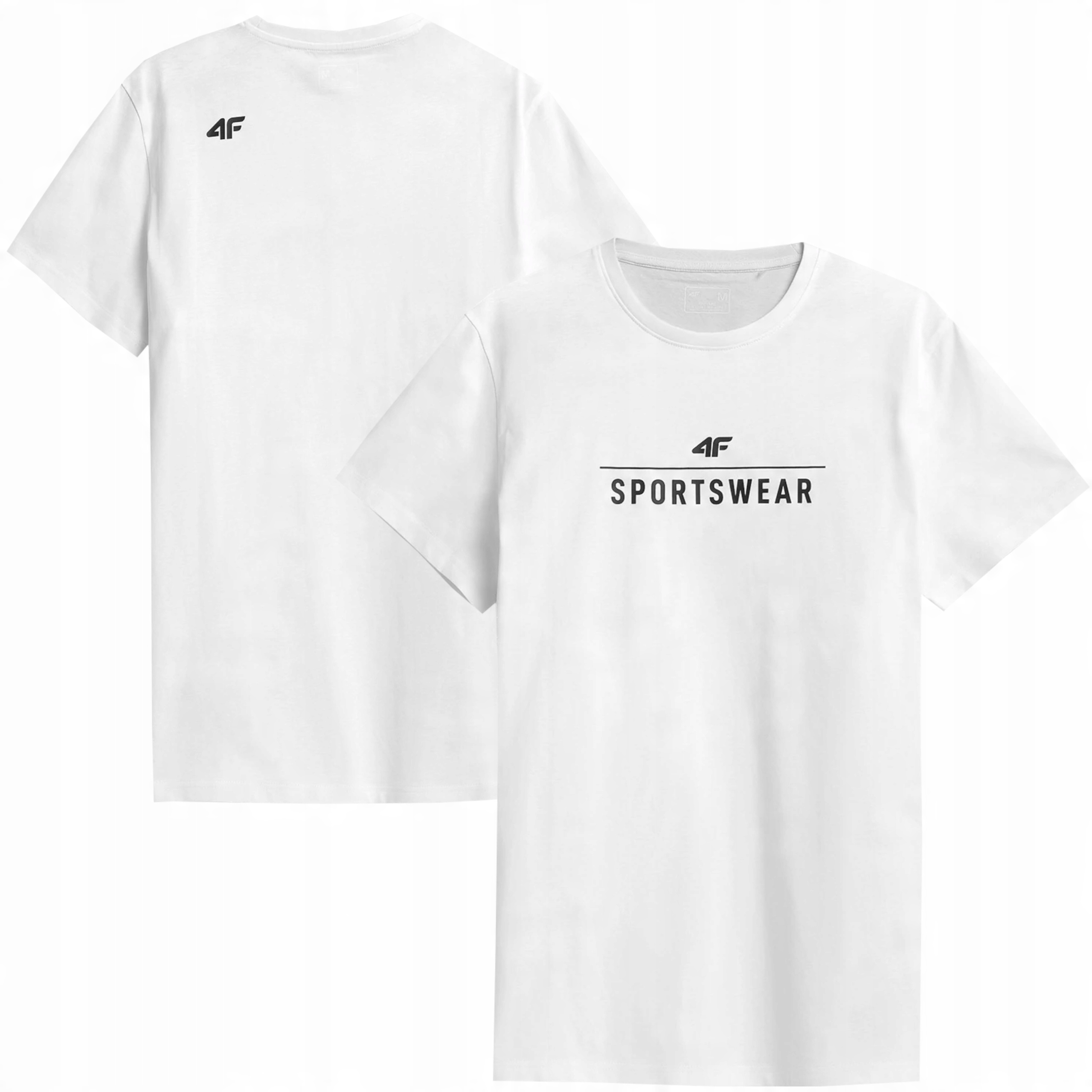 

4f t-shirt męski NOSH4-TSM354 Biały r. XXL