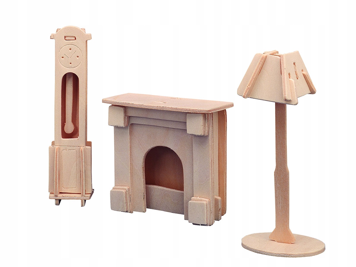 

Mebelki drewniane kominek składanka P009