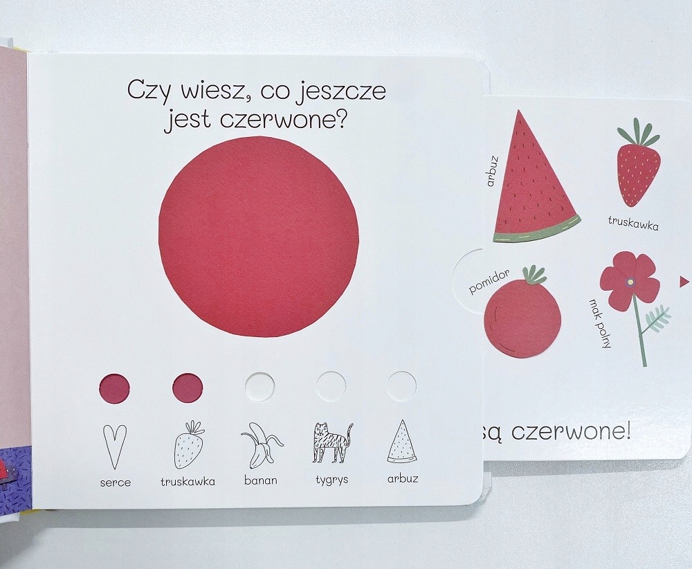 Kolory. Już znam! ruchome elementy Książka dzieci Autor Magda Gargulakova