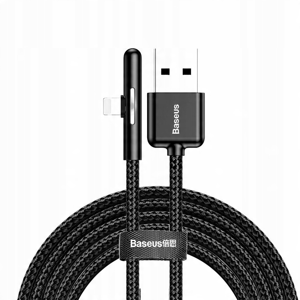 

Baseus kątowy nylonowy kabel przewód Usb Lightning