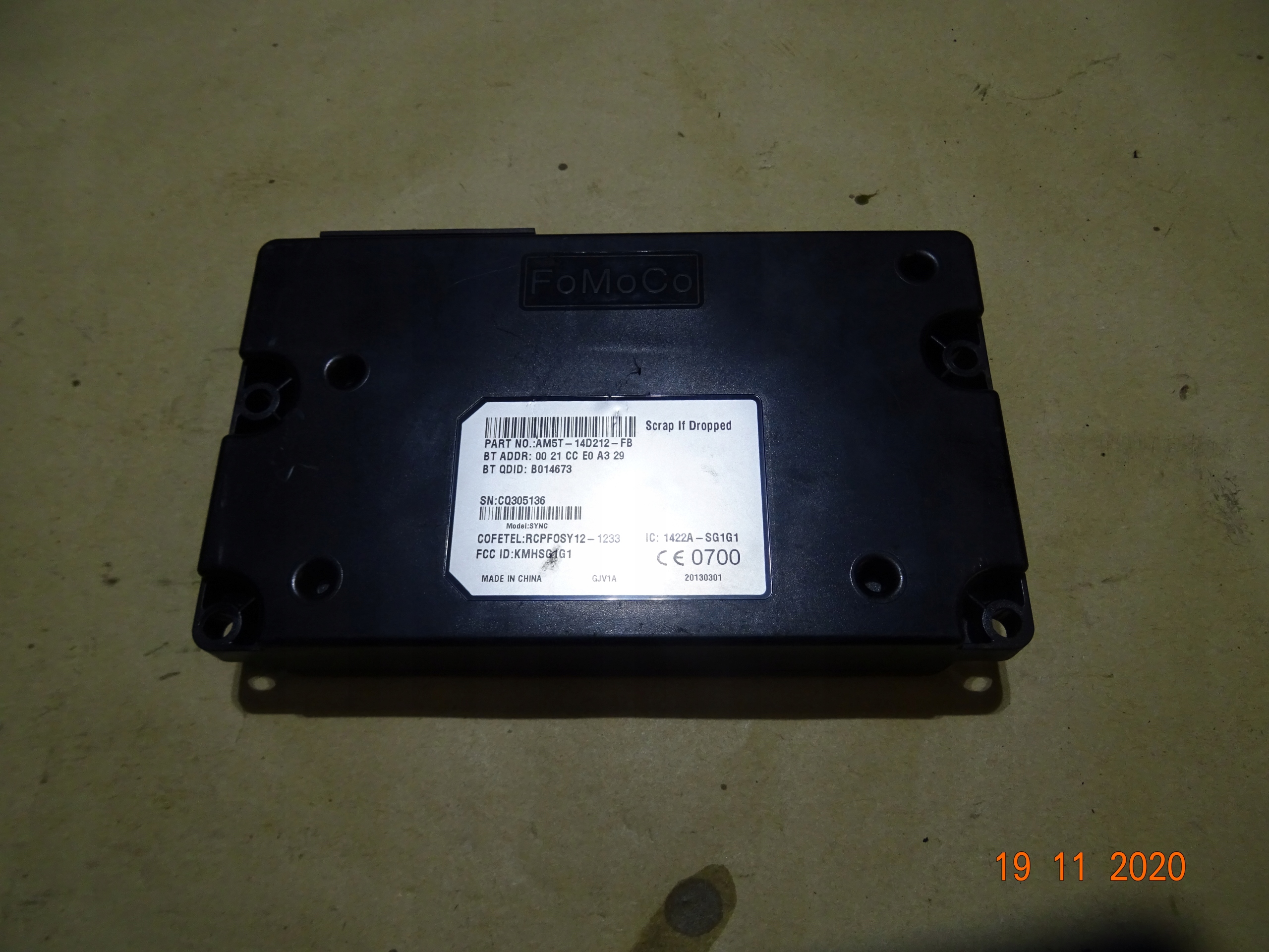 FORD C MAX MK2 FOCUS MK3 MODUL BLUETOOTH