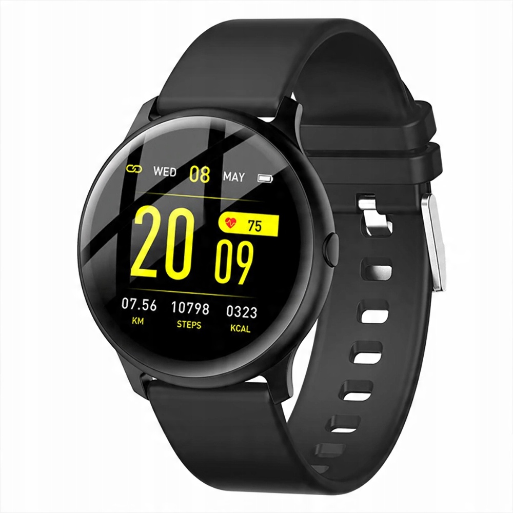 

Smartwatch Rubicon RNCE40 Czarny z Gumowym Paskiem