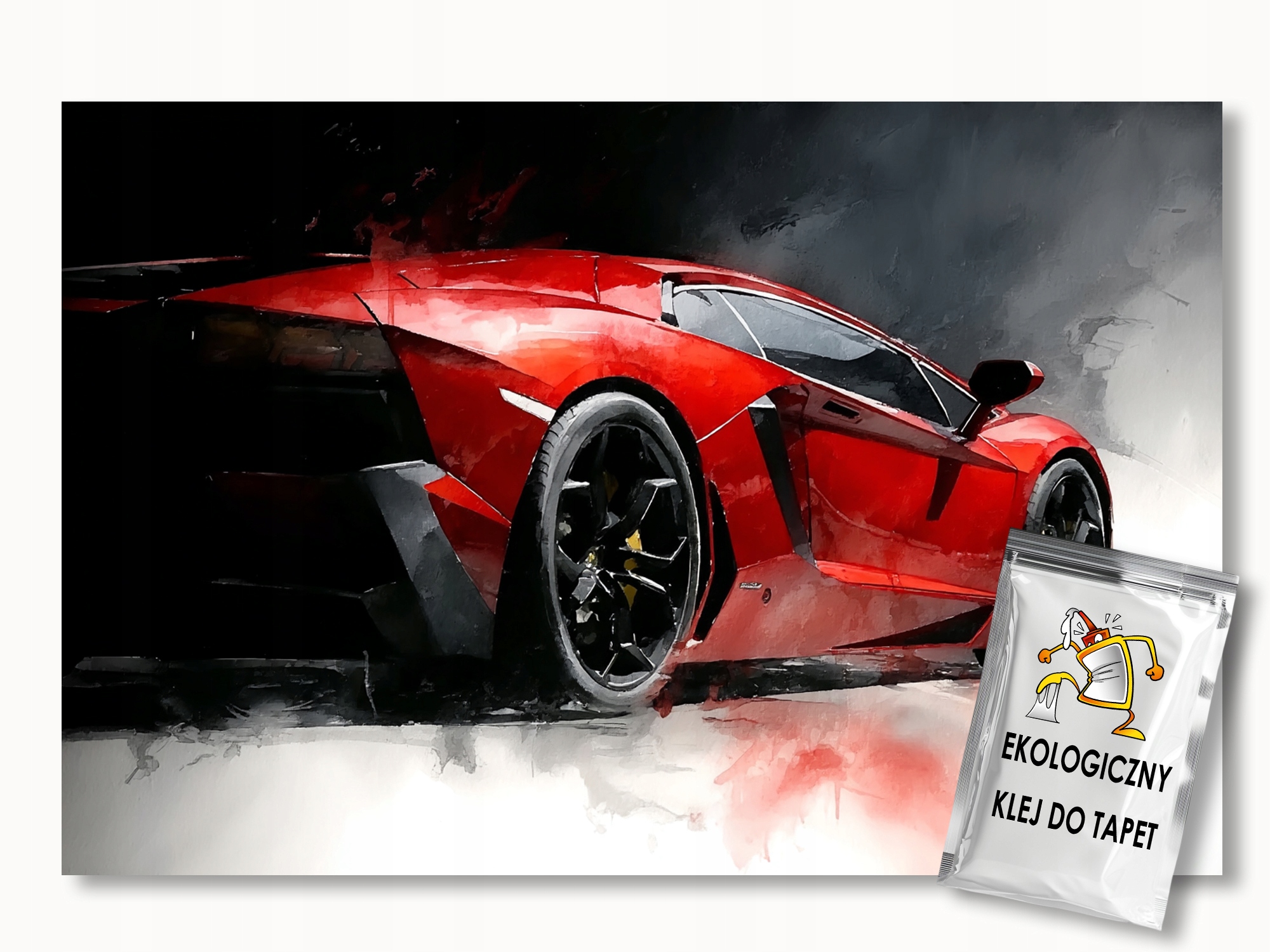 Fototapeta Flizelina Grafika Červená Auto Sport 400x280 110g