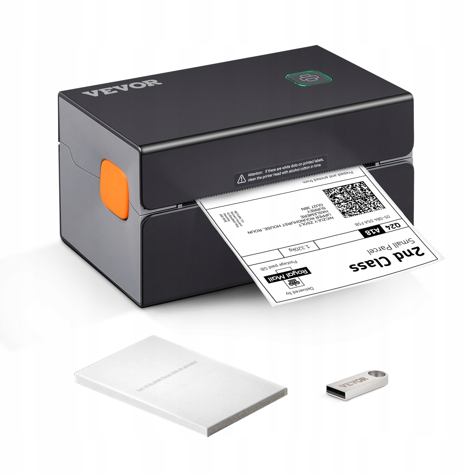 Drukarka termiczna etykiet kurierskich samoprzylepnych Bluetooth USB