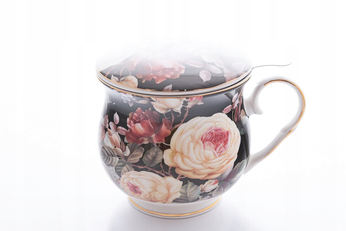 

Kubek Z Zaparzaczem Sitkiem Do Herbaty Porcelanowy