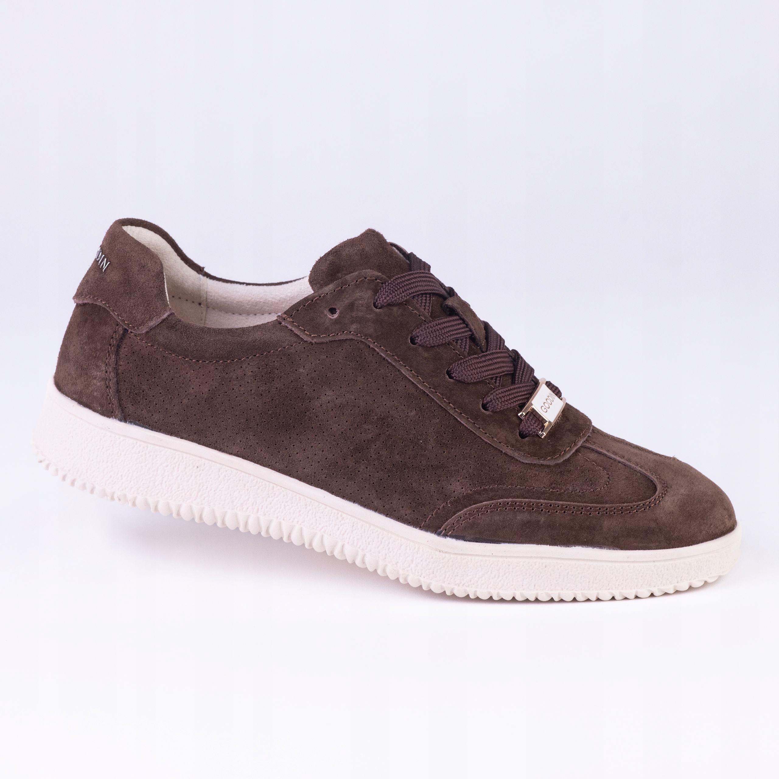 Dámské polobotky ležérní kožené Goodin GD-XW-1014 lehké čokoláda hnědá 39