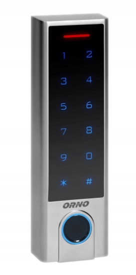Šifrovací zámek, dotyk. klávesa, čtečka otisků prstů, Bt, IP68