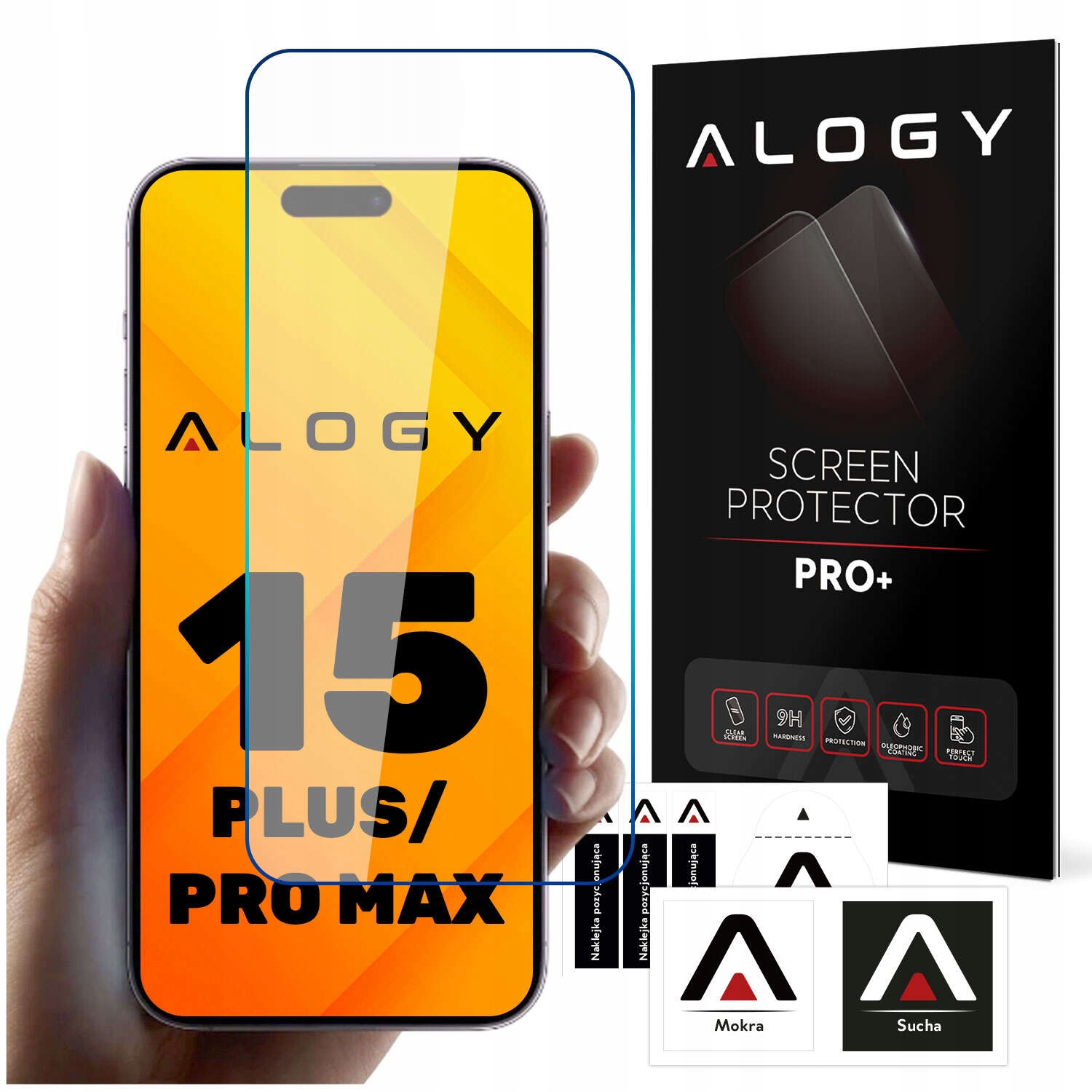 ETUI SLIDE RING ARMOR COVER DO IPHONE 15 PRO MAX + SZKŁO Dedykowany model iPhone 15 Pro Max