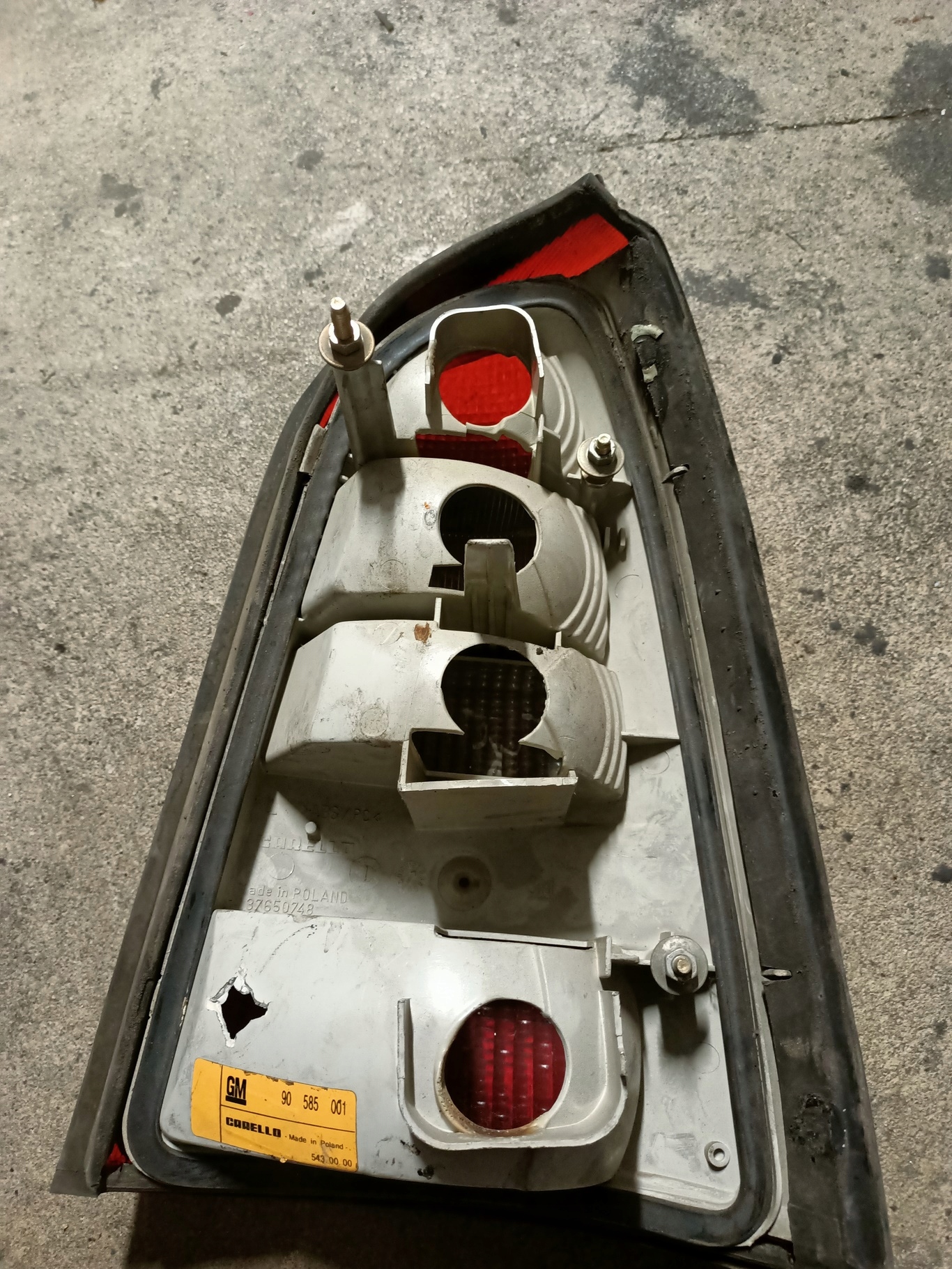 фонарь правый opel Meriva A