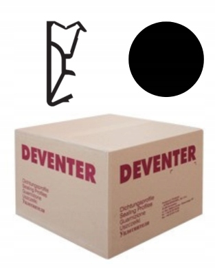 Zestaw 150 mb uszczelka do okien Deventer Sv 12 czarna Ral 9004