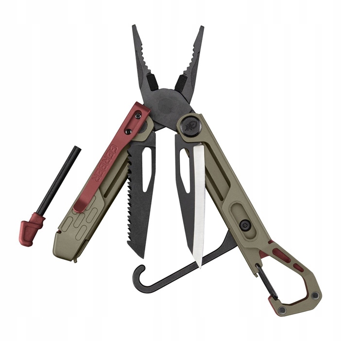 Multitool Gerber Stakeout Spark 10 nástrojů Coyote Brown