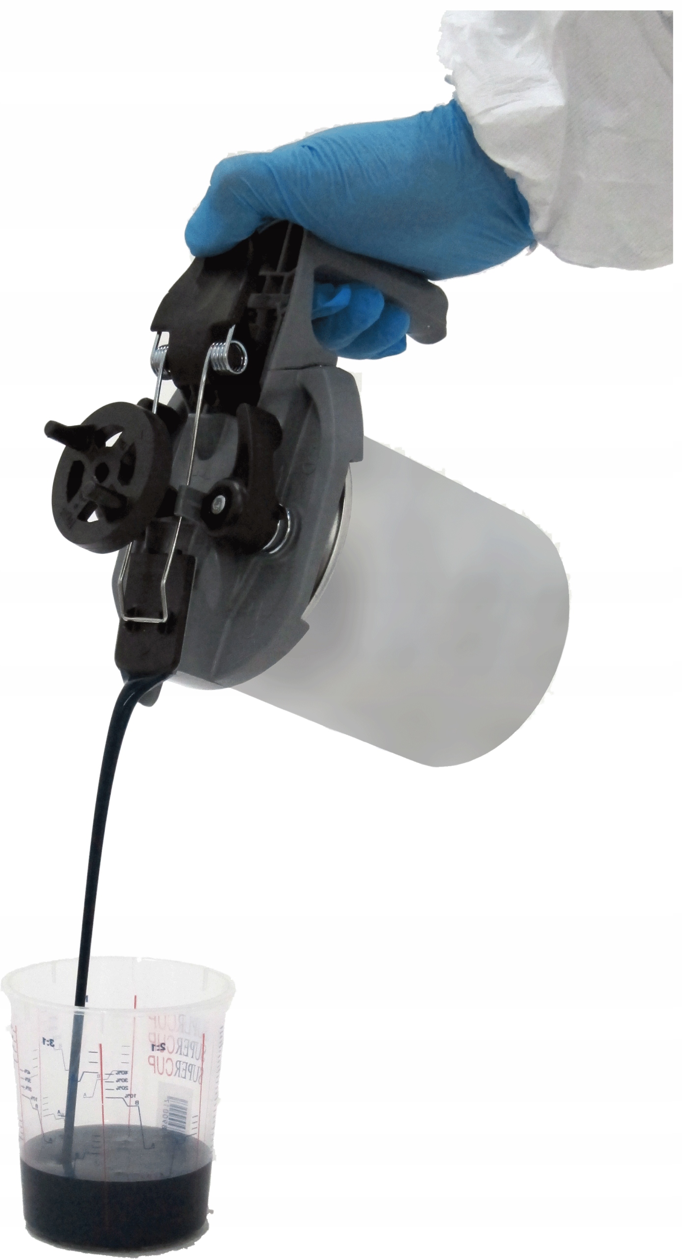 MIESZADŁO DOZOWNIK PLASTIKOWY DO PUSZEK 1L Marka inna