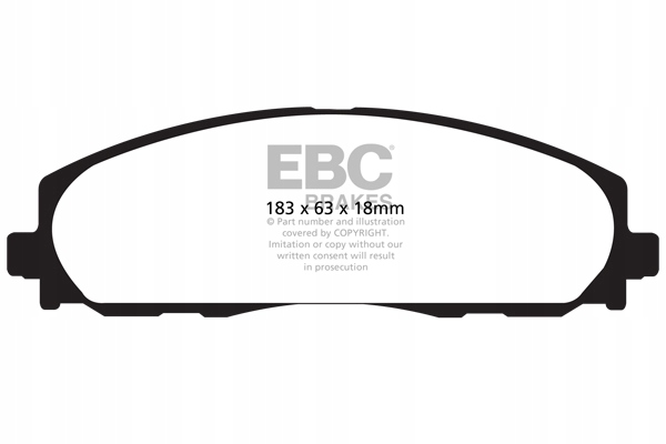 Klocki hamulcowe przód EBC Yellow DODGE JOURNEY | FIAT FREEMONT DP41888