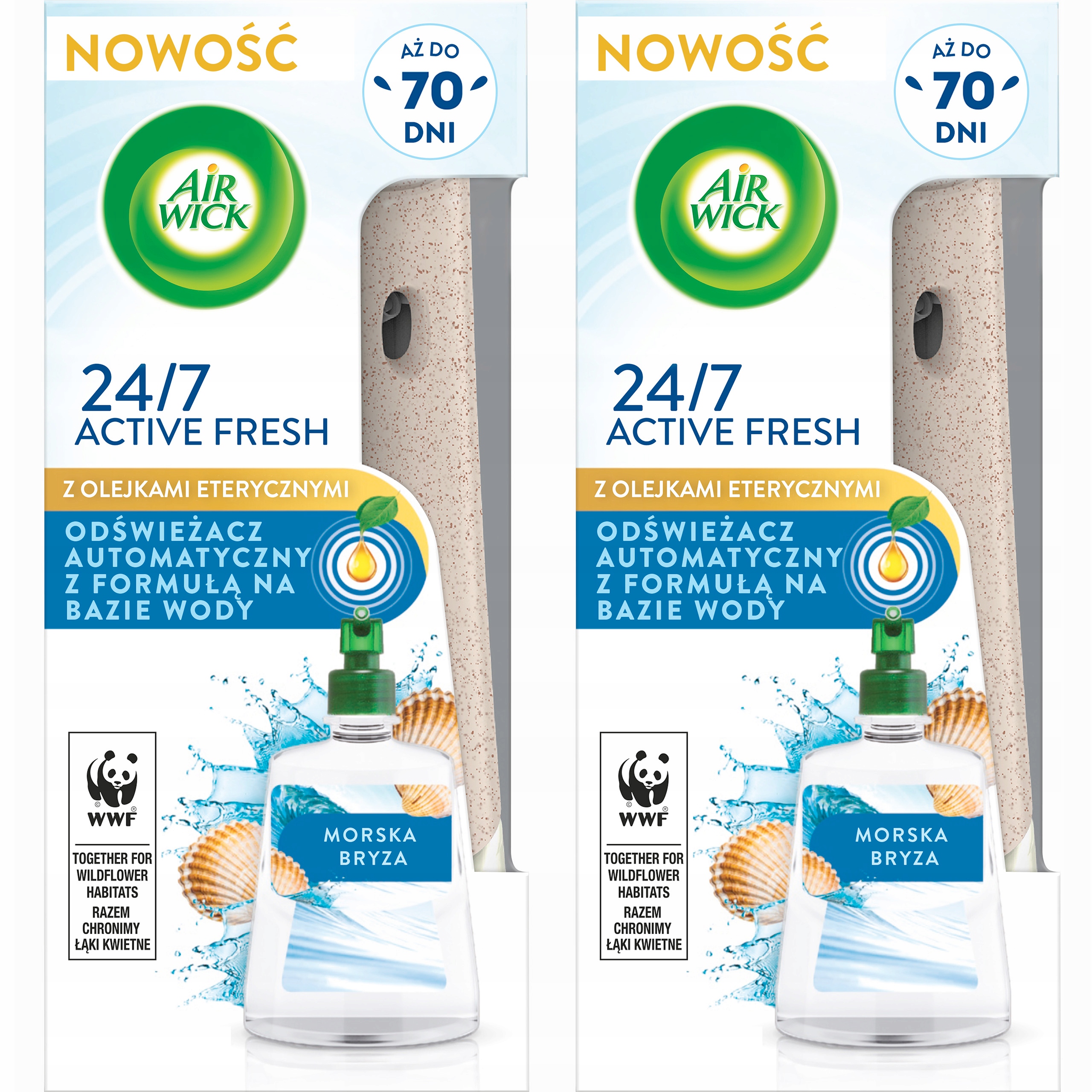 

Air Wick Odświeżacz Active Fresh Komplet x 2