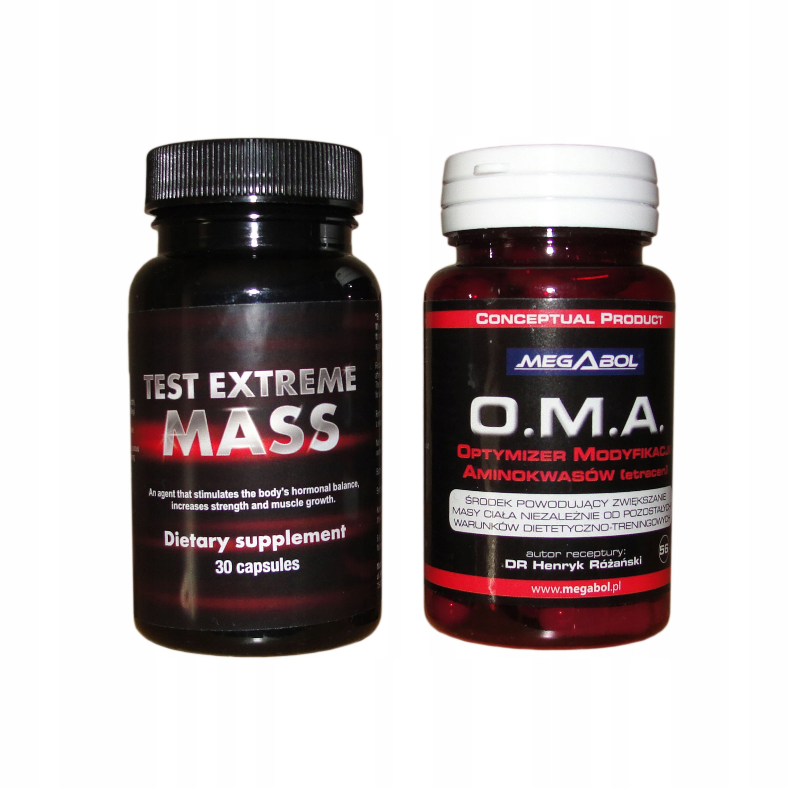 Test Mass Extreme Oma na svalovou hmotu a sílu budování svalové hmoty