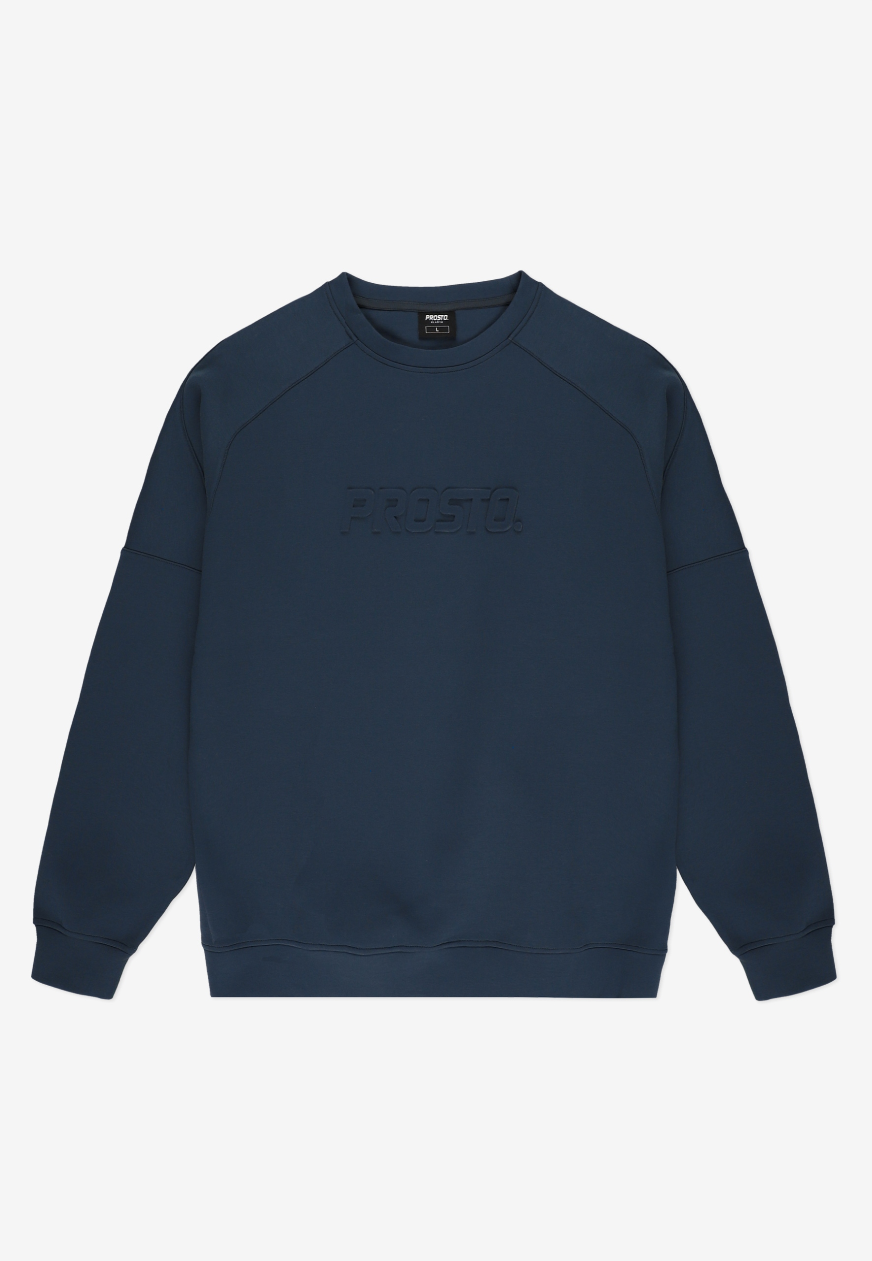 Męska niebieska bluza bez kaptura Prosto Dion S