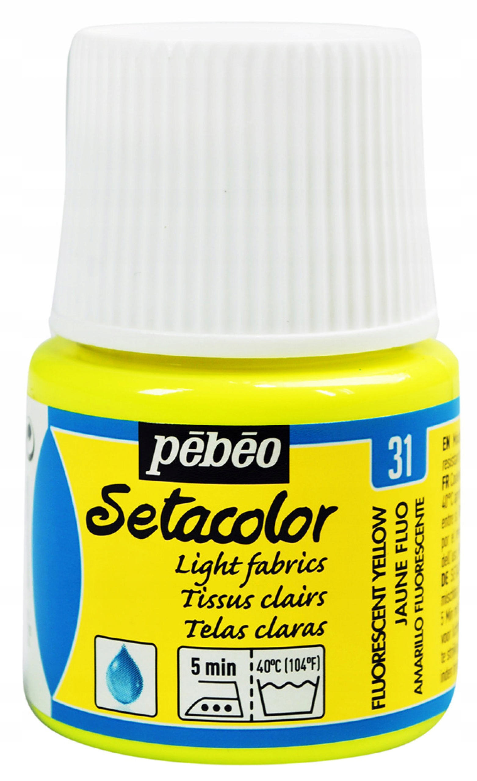 Farba do tkanin Setacolor Pébéo Fluorescent Yellow