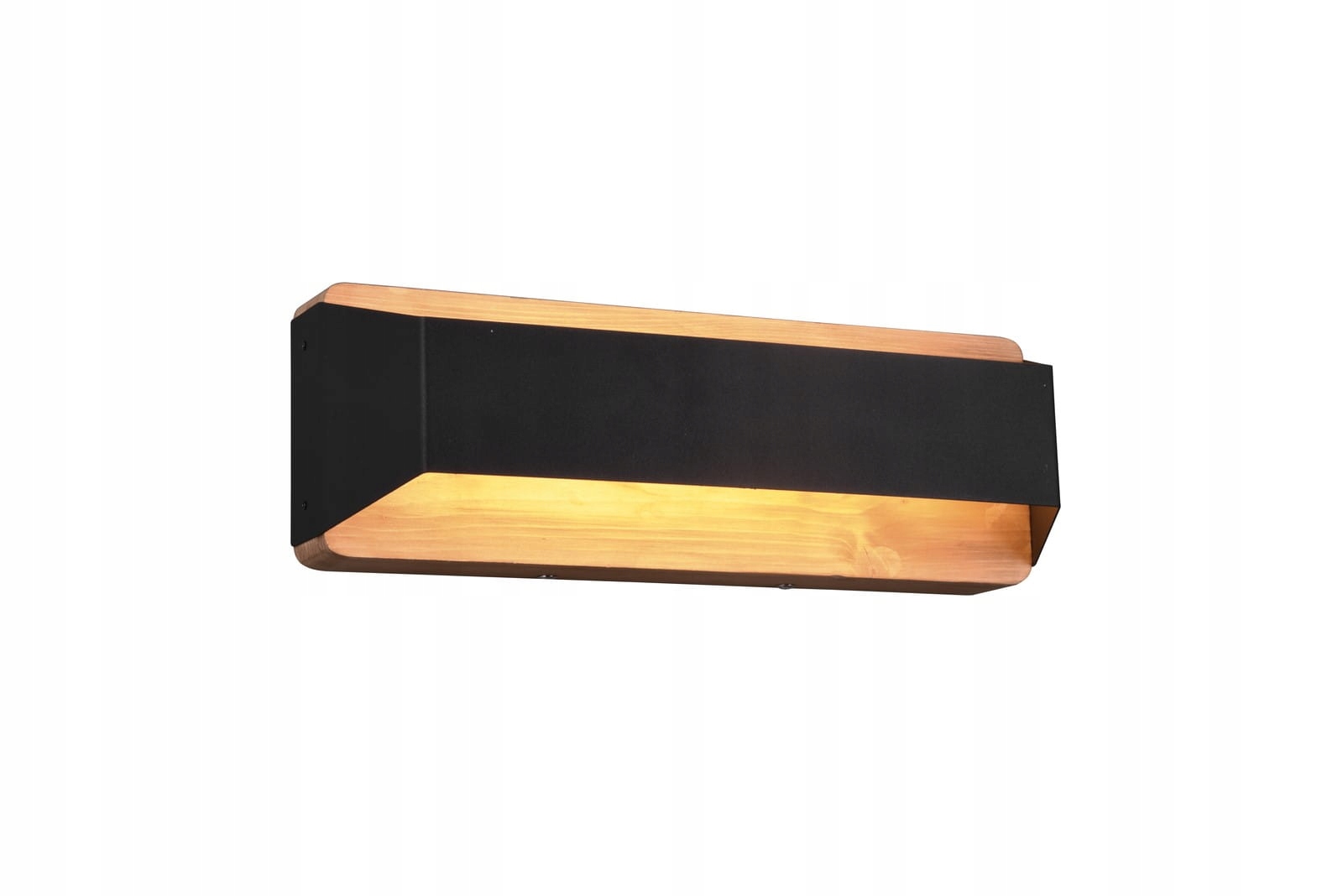 Nástenná lampa Arino drevo čierna Trio