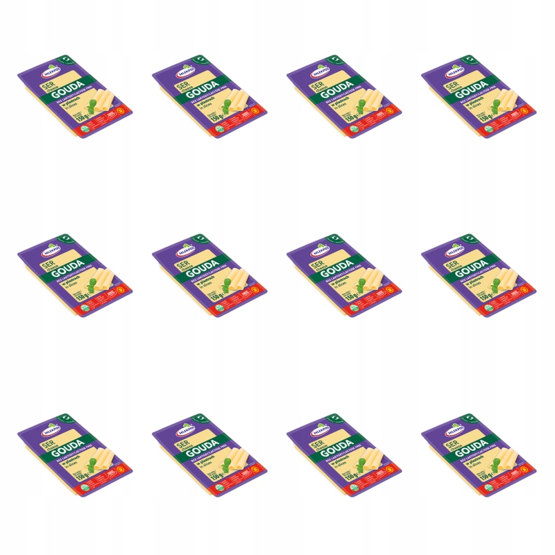 Sýr Gouda bez laktózy plátky 150 g Mlekpol X12