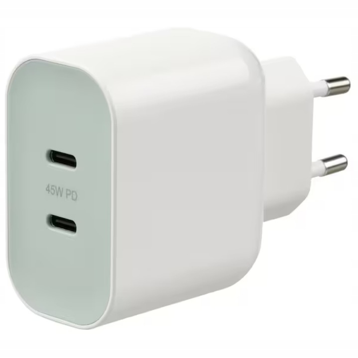 IKEA SJOSS Ładowarka 2 porty USB C 45 W szybkie ładowanie