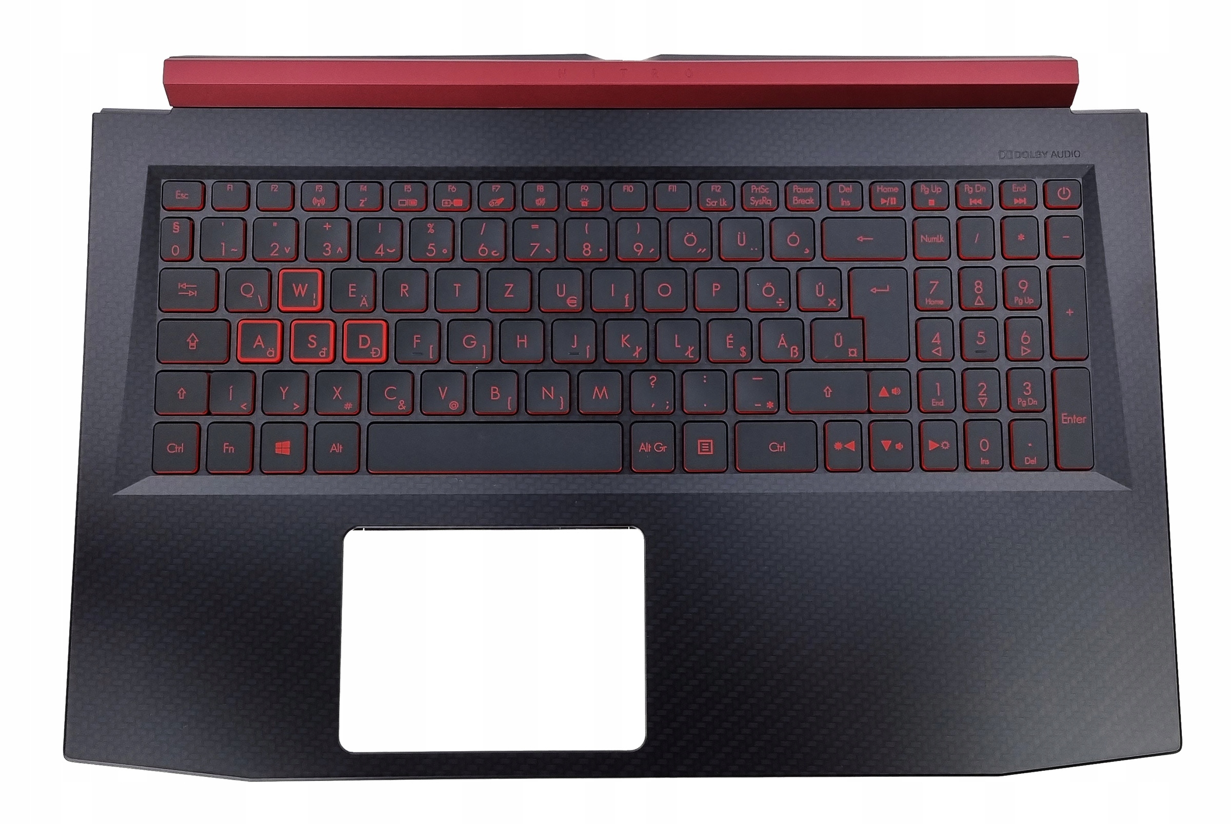 Nová Klávesnica Acer Nitro AN515-41 AN515-51 AN515-52 AN515-53 GTX1060 Uhlíková