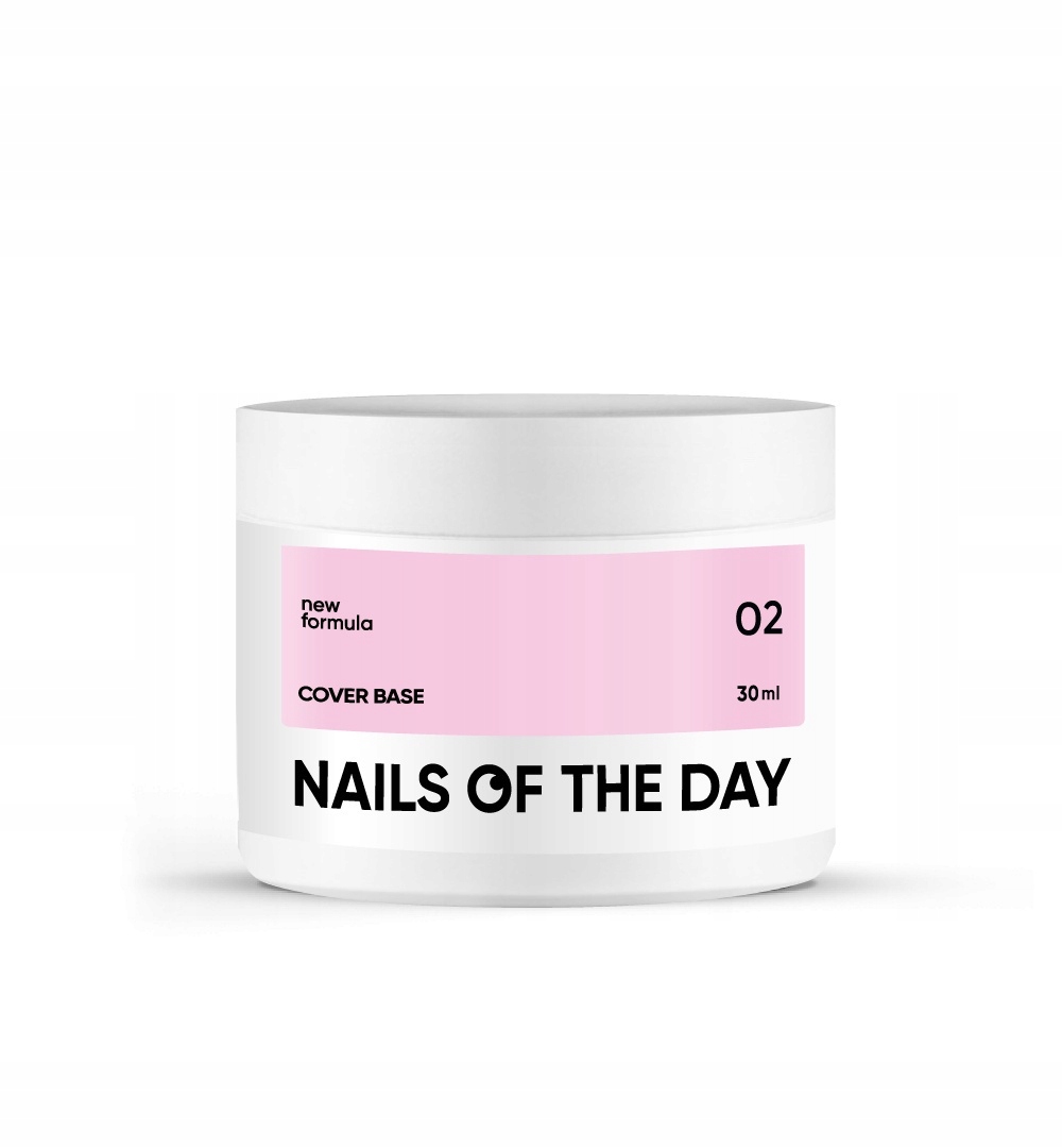 Nailsoftheday Cover base New 02 – průsvitná růžová nude báze 30 ml
